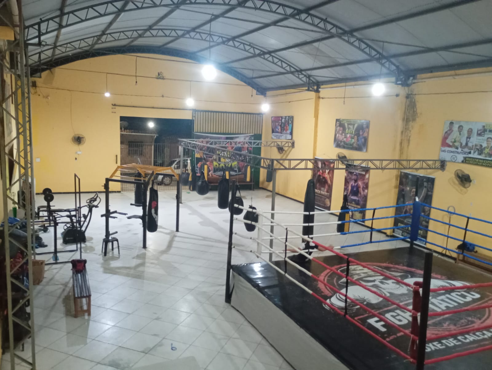 Treino na academia